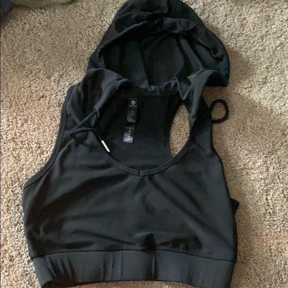Reflex hooded sports top